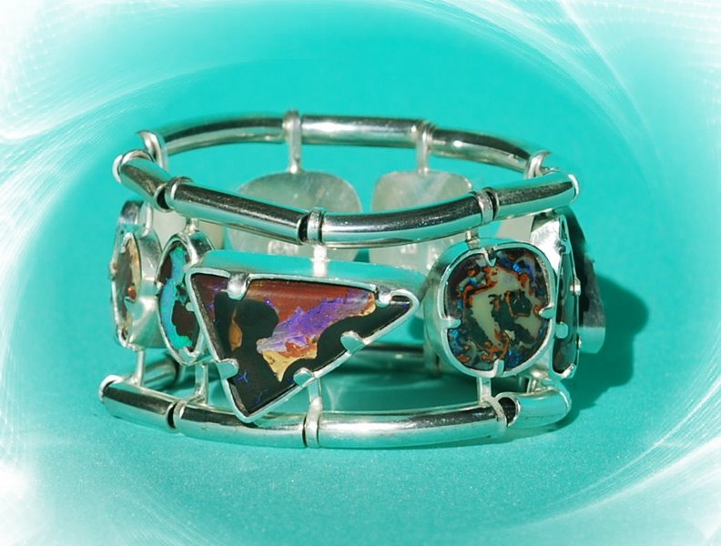 Antoinett Chambers - Lost World - Yowah Opal Stg Silver Set